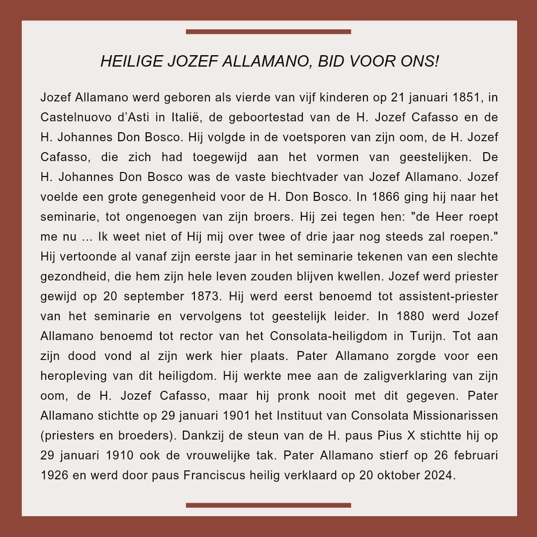 Heilige Jozef Allamano