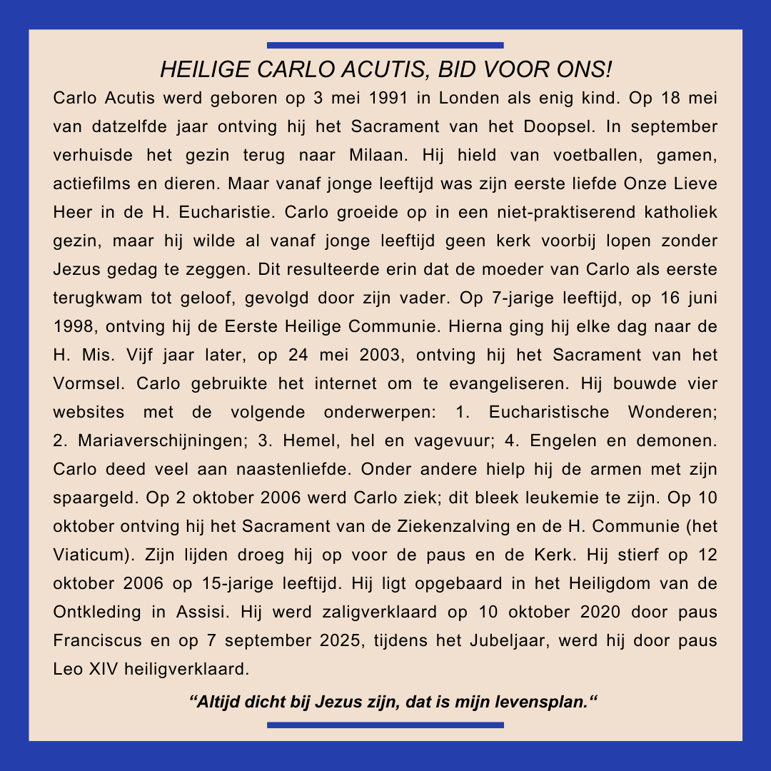 Heilige Carlo Acutis