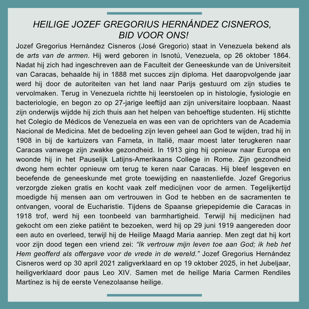 Heilige Jozef Gregorius Cisneros