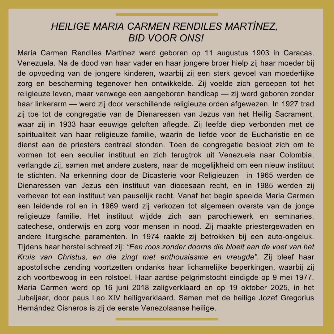 Heilige Maria Carmen