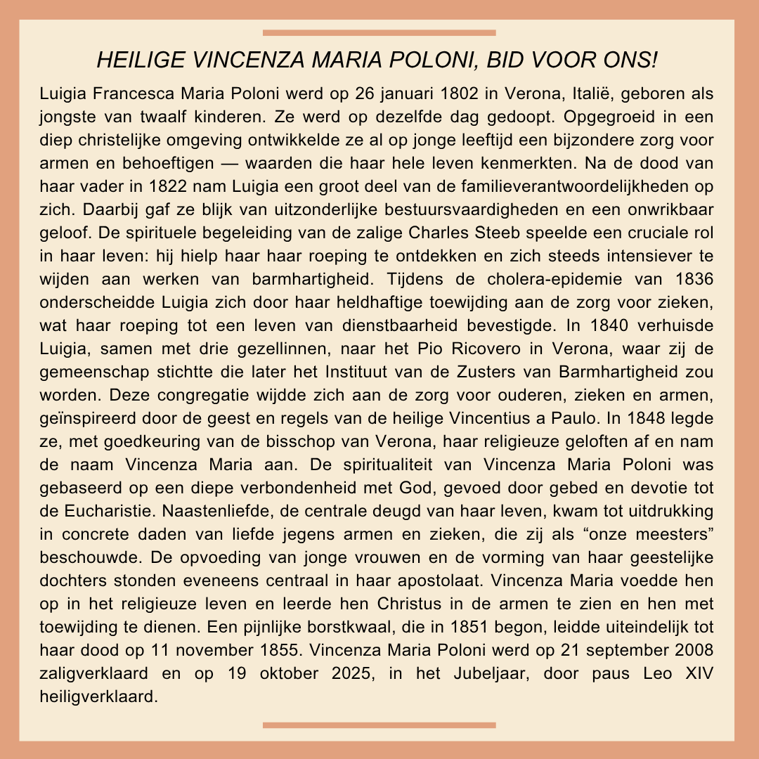 Heilige Vincenza Maria Poloni