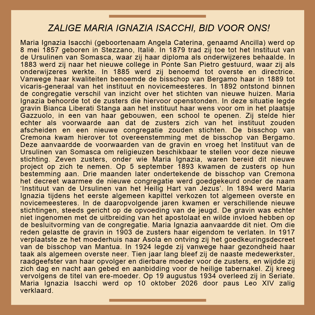 Zalige Maria Ignazia Isacchi